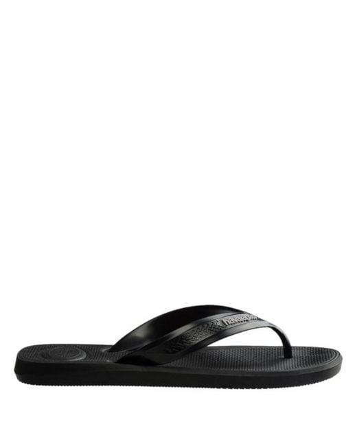 Havaianas Black Top Max Comfort Sandals, Brand Size 37/38 (Us