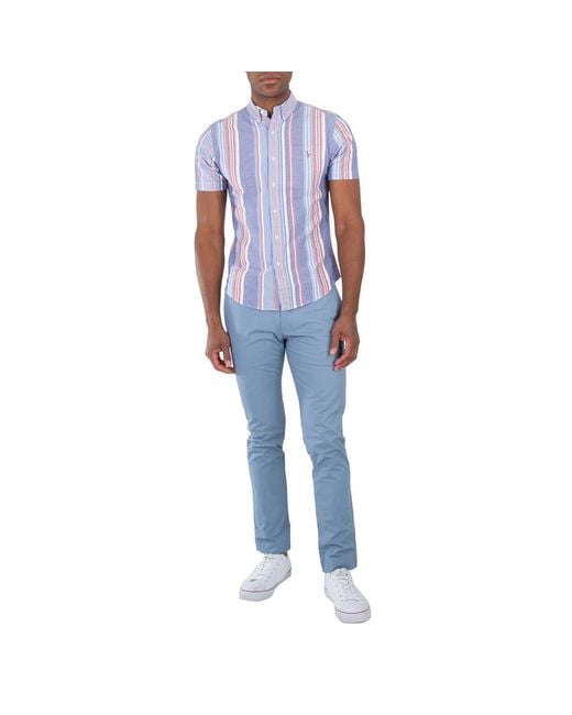 Polo Ralph Lauren Blue Cotton-Twill Trousers for men
