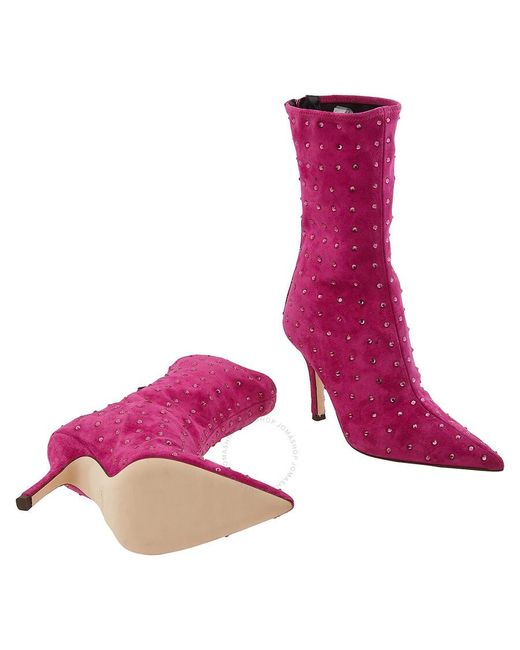 Paris Texas Purple Pink Ruby Holly Mama Ankle Boots