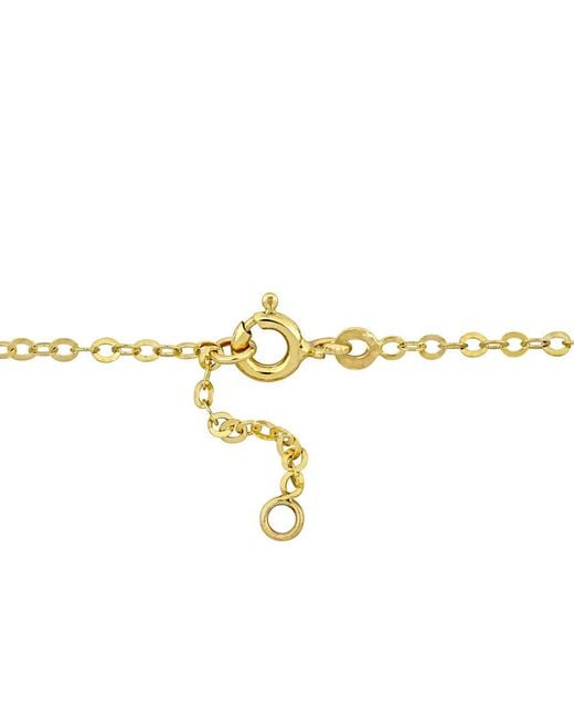 Amour Metallic Enamel Heart Charm Link Chain Station Bracelet