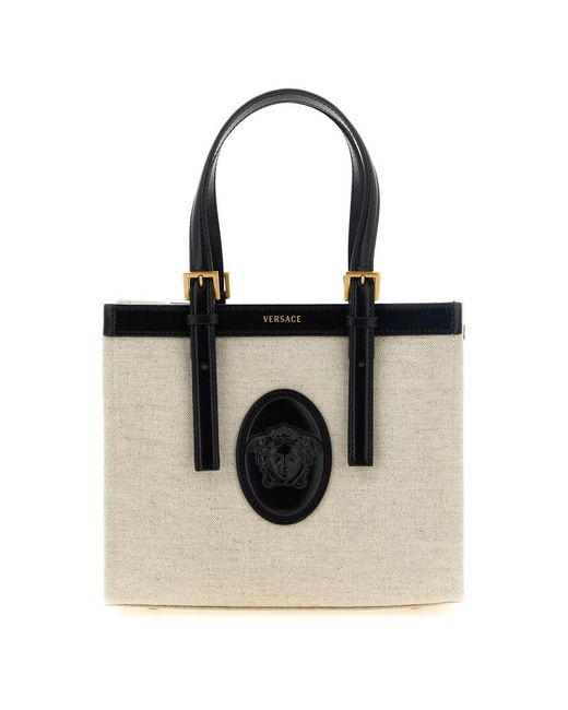 Versace Black Rivire Tote Bag for men