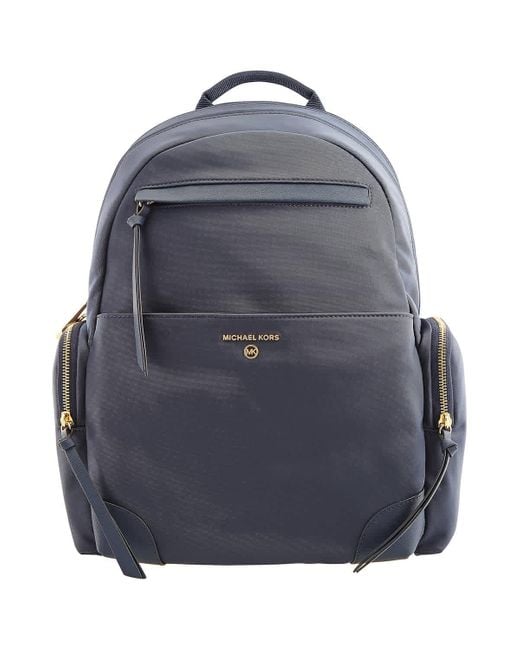 Michael Kors Blue Prescott Large Nylon Backpack