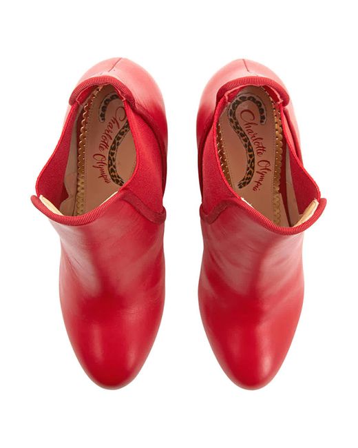 Charlotte Olympia Red Xx Solid Calf Boots