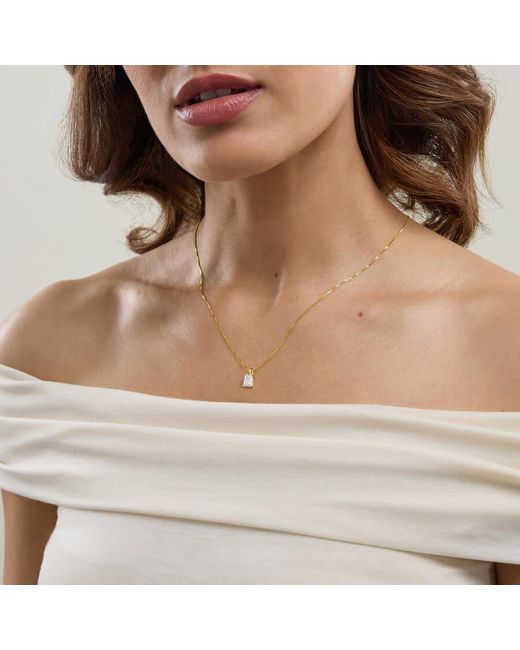 Brilliant Diamond Metallic 3 Carat Emerald Lab Grown Diamond Solitaire Pendant Necklace