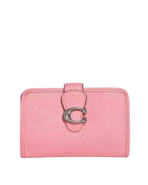 COACH Pink Tabby Leather Wallet