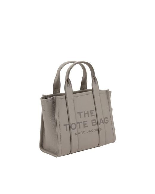 Marc Jacobs Gray Grained Calf Leather Tote Bag