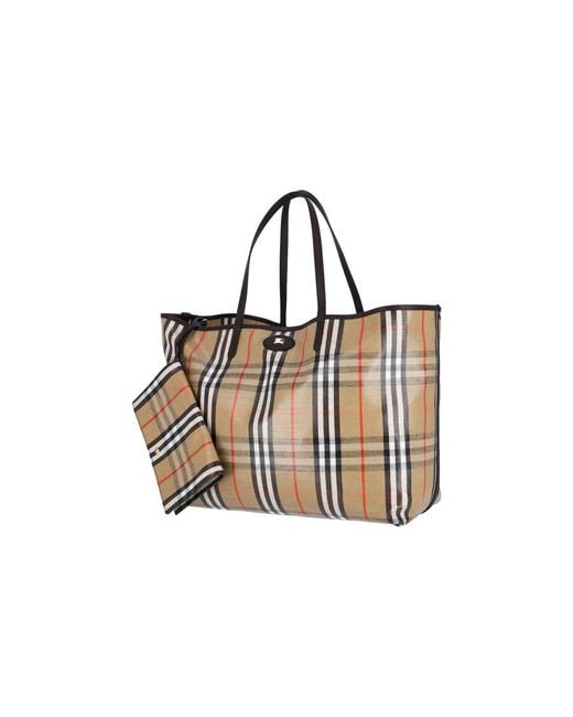 Burberry Brown Highlands Large Tote Bag