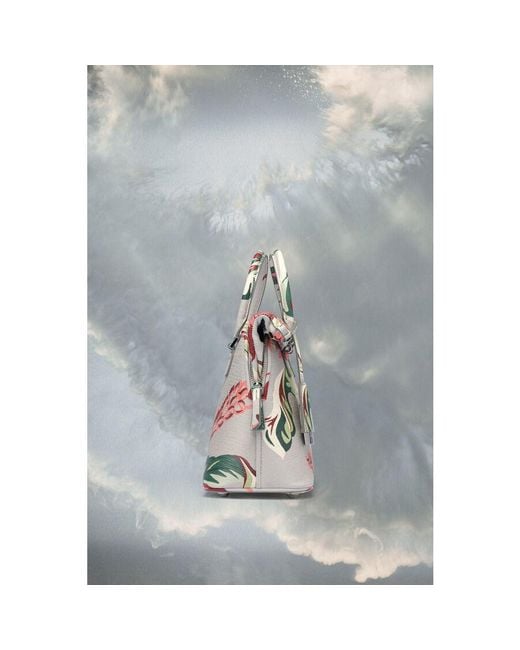 Maison Margiela Gray Floral Print Crossbody Bag for men