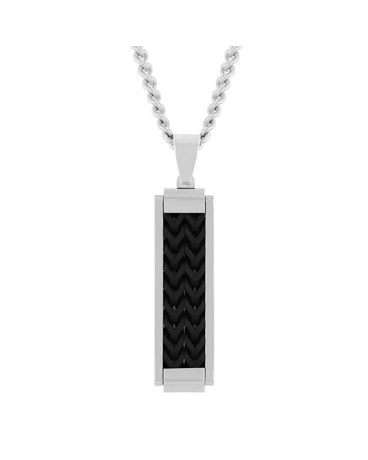 Robert Alton White Stainless Steel And Dog Tag Pendant for men