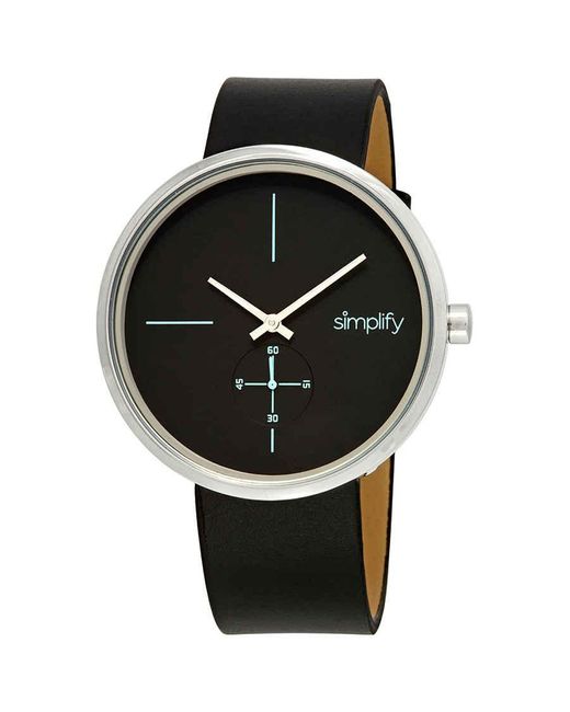 Simplify The 4400 Black Dial Watch