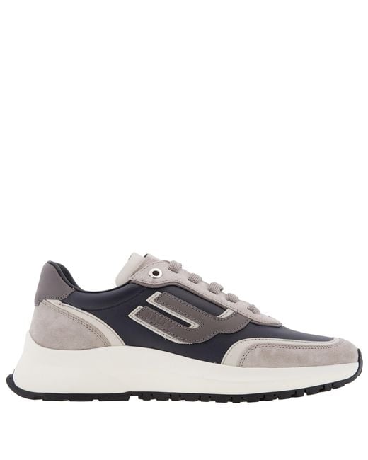 Bally White Demmy Calf Suede Low-Top Sneakers, Brand Size 6 Us for men