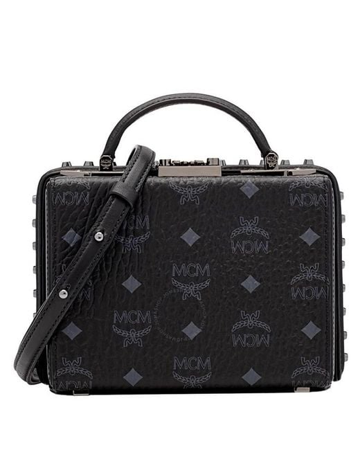 MCM Black Berlin Visetos Crossbody Bag