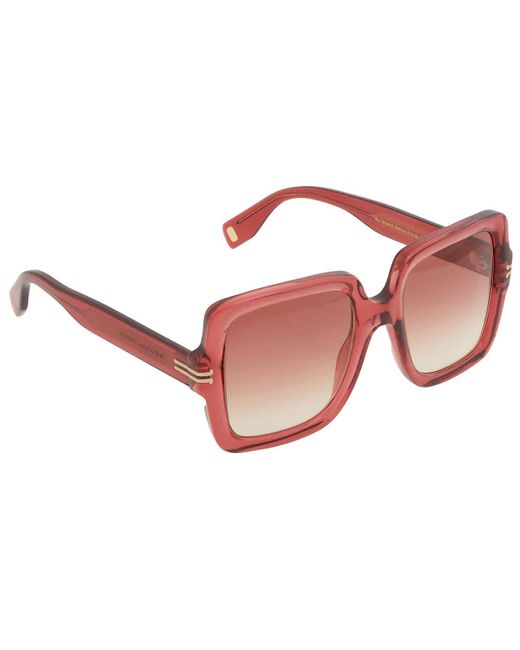 Marc Jacobs Pink Square Sunglasses Mj 1034/s 0lhf/ha 51