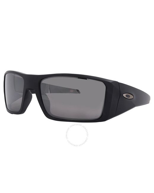 Oakley Gray Heliostat Prizm Black Polarized Wrap Sunglasses Oo9231 923102 61 for men