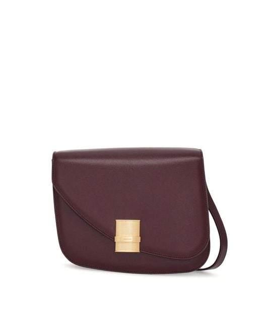 Ferragamo Purple Bolso Bandolera Fiamma (m)