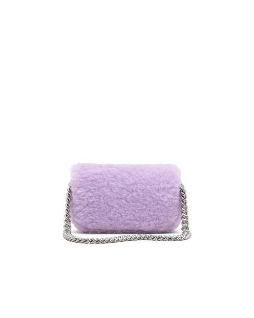 Marc Jacobs Purple The Teddy J Marc Shoulder Bag