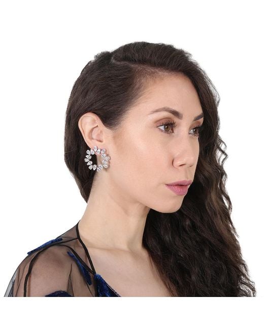 Swarovski Metallic Ladies Millenia Hoop Earrings