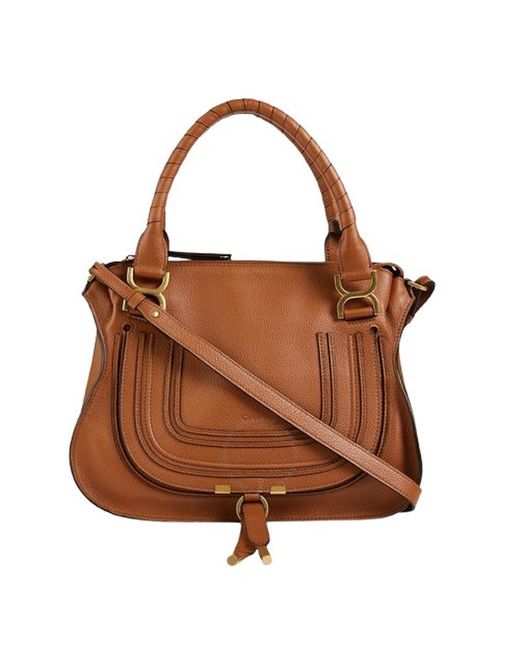 Chloé Brown Medium Marcie Leather Bag