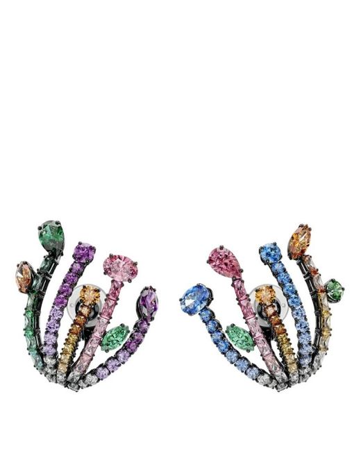 Swarovski Blue Matrix Bouquet Crystal Earrings