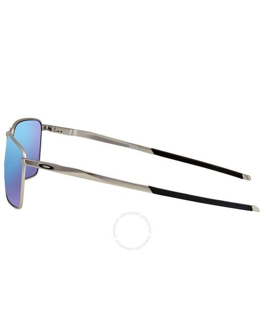Oakley Blue Ejector Prizm Sapphire Rectangular Sunglasses for men