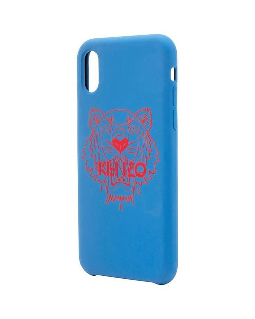 KENZO Blue Iphone Xs Max Tigger Case for men