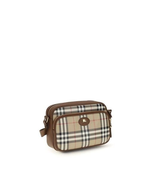 Burberry Multicolor Check-Print Cotton Crossbody Bag for men