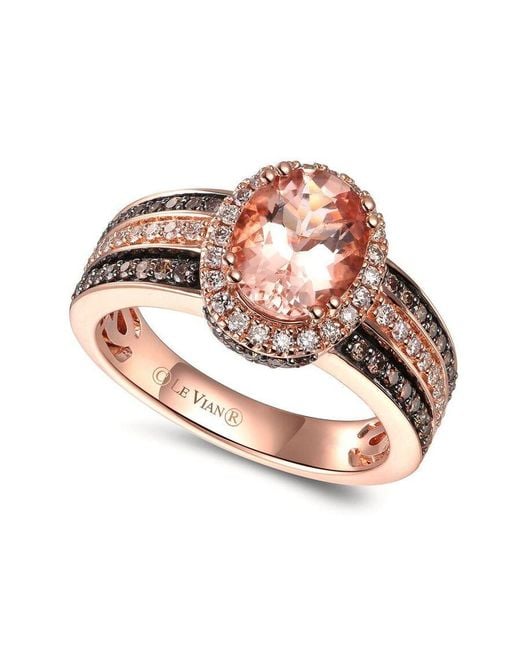 Le Vian Pink Ladies Peach Morganite Rings Set