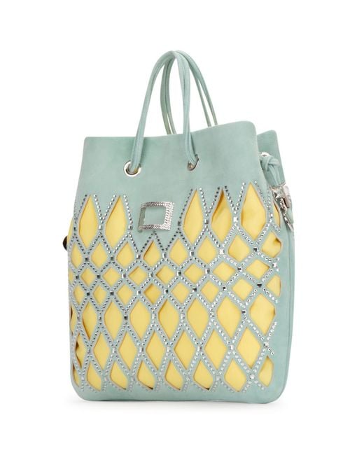 Roger Vivier Yellow Queeny Tote Bag