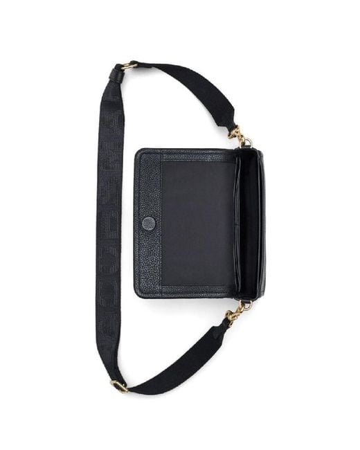 Marc Jacobs Black The Mini Bag Branded Leather Crossbody Bag