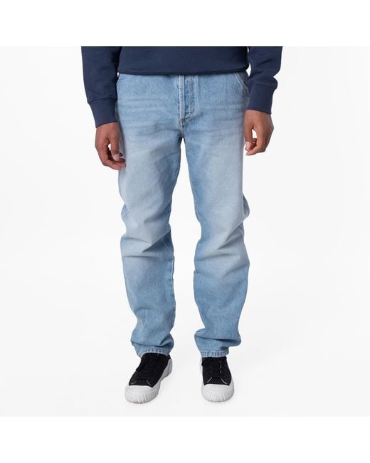 Balmain Blue Straight Cut Cotton Jeans, Waist for men
