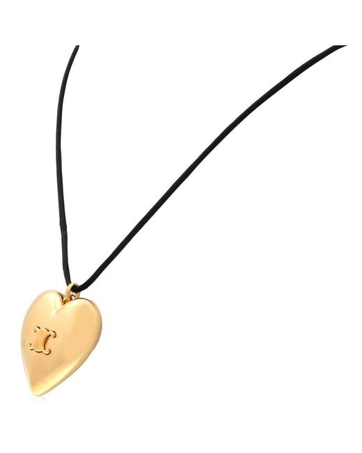 Céline Metallic Cur Triomphe Necklace