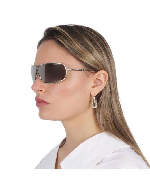 Michael Kors Gray Aix Silver Mirrored Rectangular Sunglasses Mk1139 10146g 38