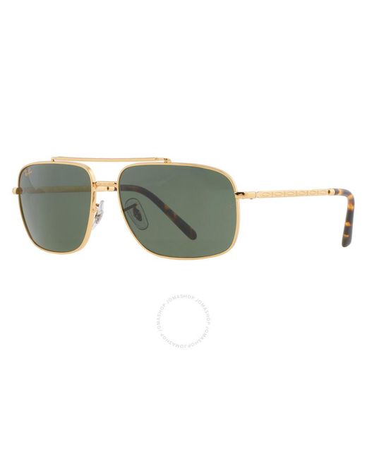 Ray-Ban Green Square Sunglasses Rb3796 919631 59 for men