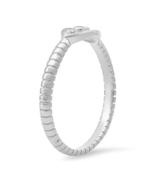 Kylie Harper Blue Sterling Cz Evil Eye Ring