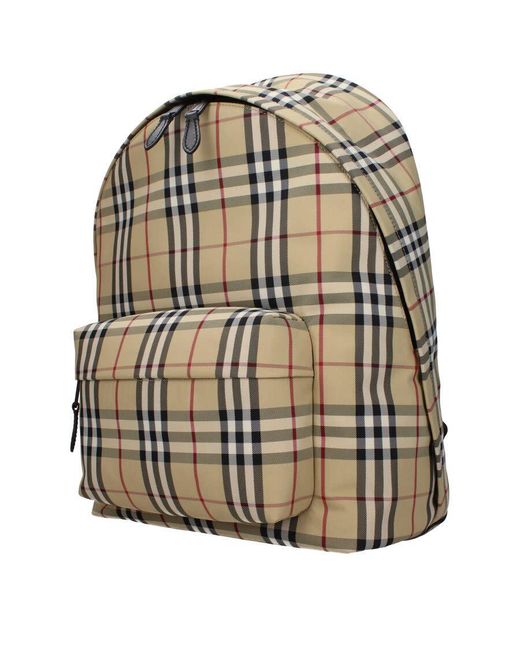 Burberry Metallic Fabric Backpack for men