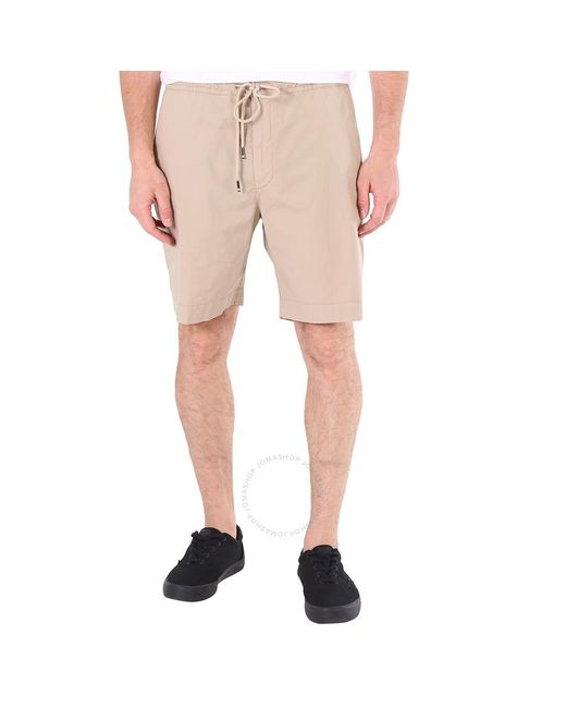 Boss Natural Light Paper-Touch Stretch Cotton Slim-Fit Shorts, Brand Size 52 (Us for men