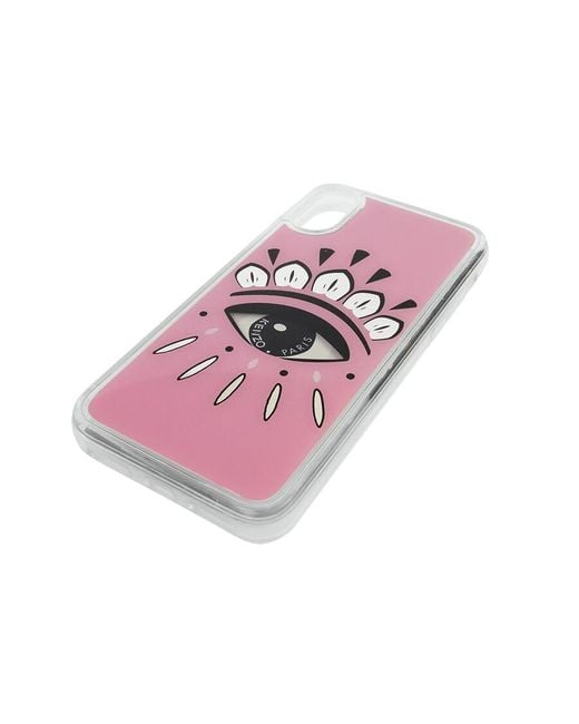 KENZO Pink Begonia Iphone X Xs Liquid Eye Case