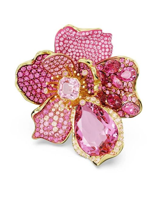 Swarovski Pink Florere Cocktail Ring