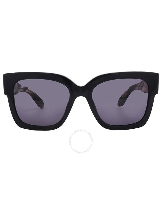 Carolina Herrera Black Grey Square Sunglasses Shn635 0700 54