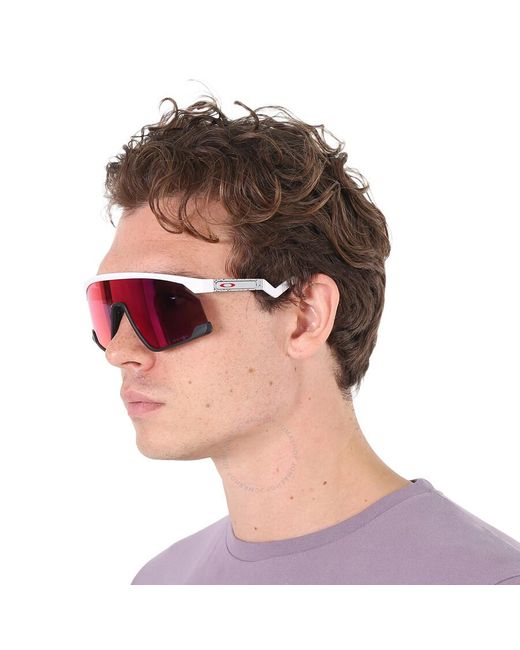 Oakley Purple Bxtr Prizm Road Mirrored Shield Sunglasses Oo9280 928002 139 for men