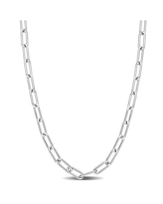 Amour Metallic 3.5Mm Paperclip Chain Necklace