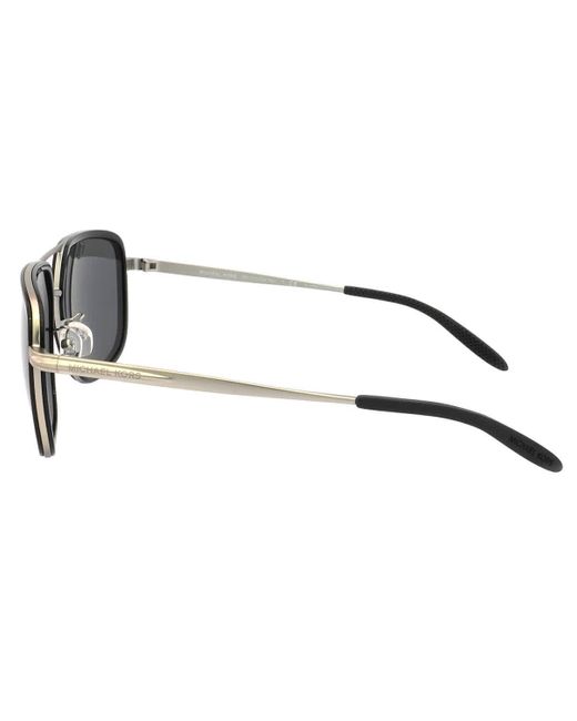 Michael Kors Gray Del Ray Grey Solid Rectangular Sunglasses Mk1110 120687 59 for men