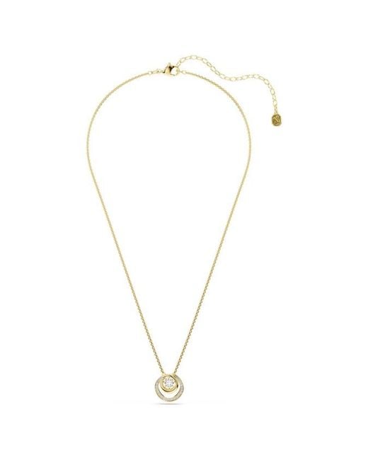 Swarovski Metallic Hyperbola-Tone Plated Necklace