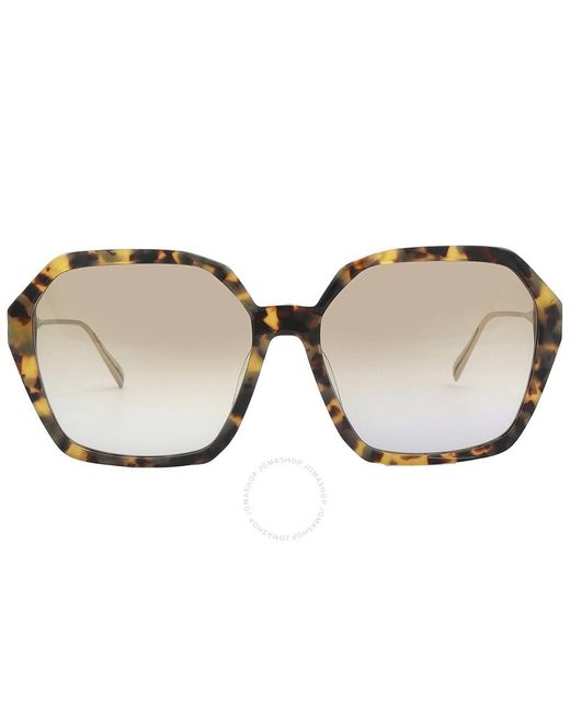 MCM Brown Gradient Hexagonal Sunglasses 700sa 214 60