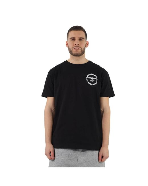 BOY London Black Short Sleeve Eagle Backprint T-shirt for men