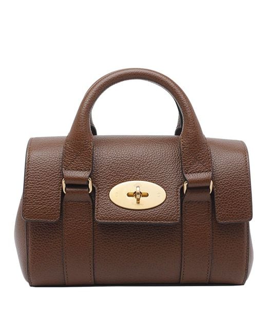 Mulberry Brown Mini Heritage Bayswater Crossbody Bag