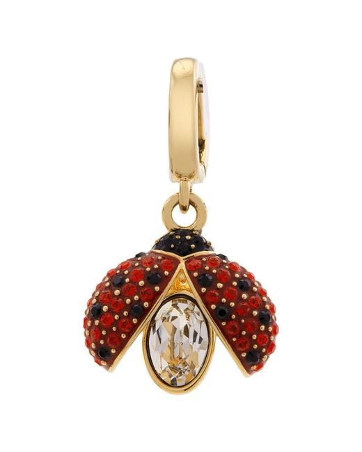 Swarovski Metallic Idyllia Ladybug Charm