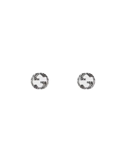 Gucci Metallic Interlocking G Stud Earrings