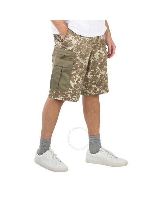 Burberry Natural Khaki Camo Dan Shorts, Brand Size 52 (Waist for men