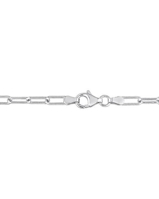 Amour Metallic 3.5Mm Paperclip Chain Necklace